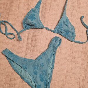 Frankies blue terry bikini